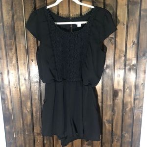 Xhilaration black romper